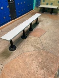 Two Locker Room Benches, 60in x 9in x 17in and 24in x 48in x 17in H