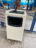 Indoor / Outdoor Trash Receptacle w/ Tray Storage Area On Top