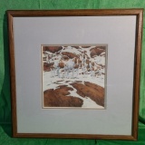 Framed Pinto Horses Bev Doolittle