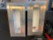 Lot of 2 HD Steel Flush Mount Fire Extinguisher Cabinets, Exterior Front 28in