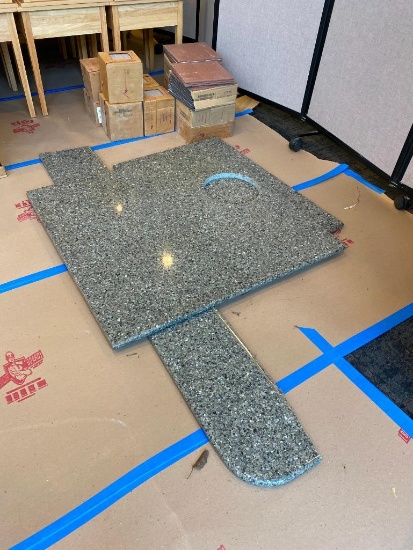 Floor & Wall Tile, Granite Countertop Salvage (One w/ Trash Cut-Out