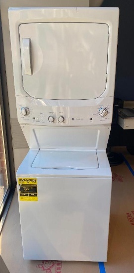 GE Unitized Spacemaker Stacking Washer/Dryer 3.8 cu. Ft. Capacity Washer with 5.9 cu. Ft. Capacity