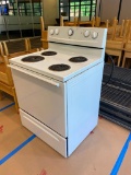 Whirlpool Electric Range / Oven, White, 30in Wide, 24in Deep, 36in to Burners, 47in Tall in Back