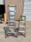 375lb Capacity Adjustable Ladder and 4ft A-Frame Ladder