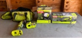 Ryobi Battery Operated / Cordless Multi-Tool and Utility Work Light w/ Orig. Boxes & Tool Bag,