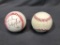 (2) Baseballs w/ Autograph by Chad McConnell and Bobby Randall