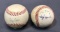 (2) Baseballs w/ Autograph by Jay Bell and more