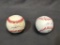 (2) Baseballs w/ Autograph by Andy Benes and Mike Martin