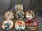 Football Lot of 7; Dan Marino Collection - (6) Collectible Illustrated Round Plates w/ COA & Upper