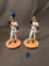 (2) Texas Rangers Nolan Ryan Statues - One has broken hat