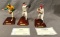 (3) The Danbury Mint Baseball Player Statues - Rollie Fingers, Jeff Kent & Mark McGwire (Bats