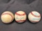 (3) Baseballs w/ Autograph by Gregg Olson, Bill McGuire and Danny Smith