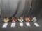(5) The Hamilton Collection MLB Numbered & Signed Collectible Plates w/ COA