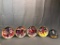 Lot of 5; Michael Jordan Numbered Collectible Plates & Statue