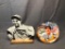 Lot of 2; Lou Gehrig Collectible Plate & Pressboard