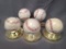 (5) Baseballs w/ Autographs by Jay Bell, Hall of Famer Lou Brock, Gregg Olson, Maury Wills and more