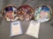 (3) Nolan Ryan Numbered Collectible Plates w/ COA