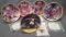 (5) Basketball Michael Jordan Numbered Collectible Plates w/ COA