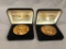 (2) The Highland Mint Numbered Limited Edition Brass Coins - Nolan Ryan & Babe Ruth