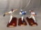 (3) The Danbury Mint Baseball Player Statues - Randy Johnson, Nolan Ryan, Robin Yount