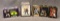 Lot of 5; (3) Tin Cans of Embossed Metal Collector Cards, 1994 Jumbo Packs, The Saturday Evening