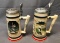 (2) Legends of Baseball Beer Steins - Babe Ruth & Lou Gehrig