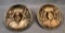 (2) Collectible Baseball Star Plaques w/ COA - Babe Ruth & Lou Gehrig