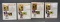 (4) Cal Ripken Jr. 22k Gold Photo Cards