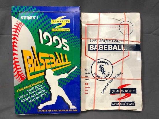 (2) SCORE PINNACLE Wax Packs Wax Packs - 1997 Chicago White Sox & 1995 Series 1