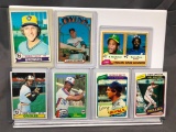 Lot of 7; Assorted Topps Baseball Cards - See Pictures