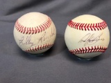 (2) Personally Signed Official Baseballs by Bobby Randall and Andy Benes