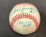 (2) Baseballs w/ Autograph by Gregg Olson, Dennis Rasmussen and Bobby Richardson
