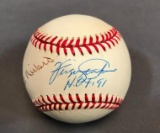Baseball w/ Autograph by Phil Niekro and Ferguson Jenkins - Hall of Famers