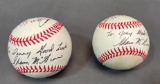 (2) Baseballs w/ Autograph by Shawn McGinn