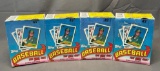(4) 1989 Topps Baseball Bubble Gum Cards - Not Sealed