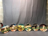 (6) Delphi The Legends of Baseball Numbered Collectible Plates