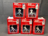 (5) Sports Impressions Miniature Figurines - (3) Mark McGwire, Will Clark & Bo Jackson