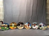 (6) Assorted Baseball Numbered Collectible Plates