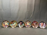 (6) The Hamilton Collection MLB Numbered & Signed Collectible Plates