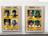 Lot of 2; 1978 Topps Rookie Cards - (4) 2nd Basemen & (4) Shortstops