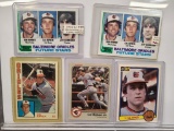 (5) Cal Ripken Jr. Baseball Cards - (2) 1982 Topps #21, 1984 Topps #490, 1983 Fleer #70, 1982