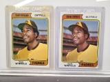 (2) 1974 Topps #456 San Diego Padres Dave Winfield Rookie Cards