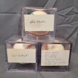 (3) Baseballs w/ Autographs - See Pictures to Determine whose signature they are