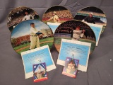 (5) Delphi Numbered Collectible Plates - COA & Card