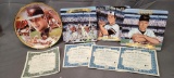 (4) Cal Ripken Jr. Numbered Collectible Plates w/ COA