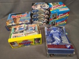 Lot of 9; '90s Assorted Brand Baseball Cards - Open Box