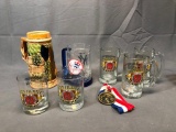 Lot of 8; Nebraska Huskers Football 1994, 1995 National Champions Cups & More