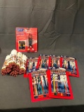 Large Collection of MLB Un-Sharpened Pencils & Basketball 1997 Horace Grant Figurine