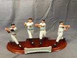 Danbury Mint New York Yankees Legends Statue - Ruth, Gehrig, DiMaggio & Mantle (Bats Included)