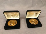 (2) The Highland Mint Numbered Limited Edition Brass Coins - Nolan Ryan & Babe Ruth